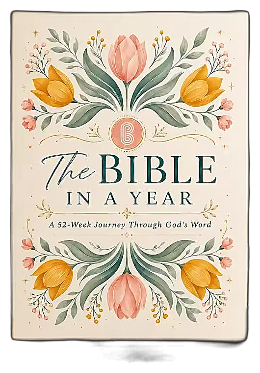 The Bible in a Year, floral cover