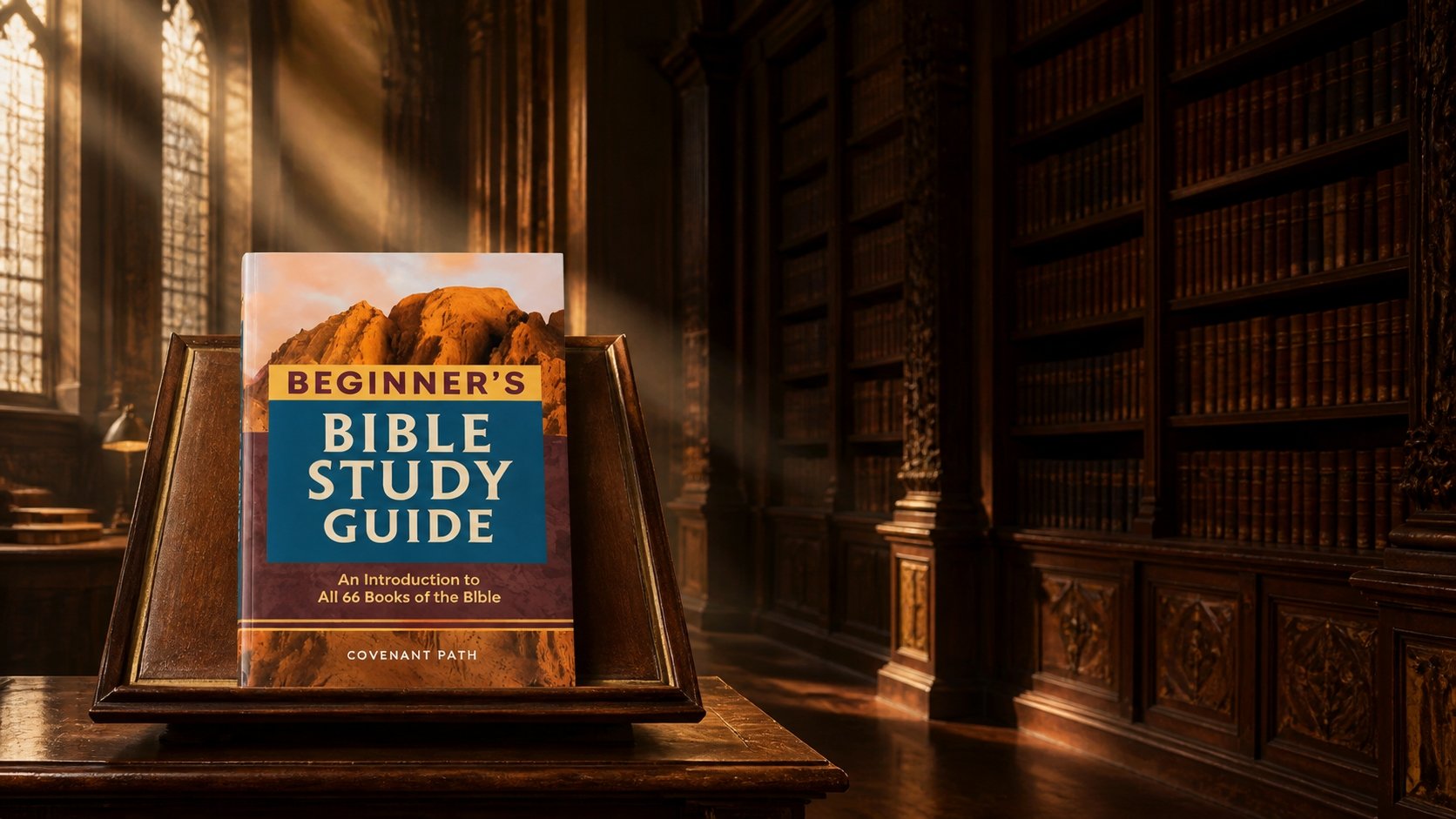 Beginner's Bible Study Guide in a library